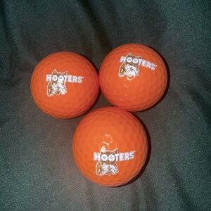 Hooters Vibrant Orange Golf Balls Trio